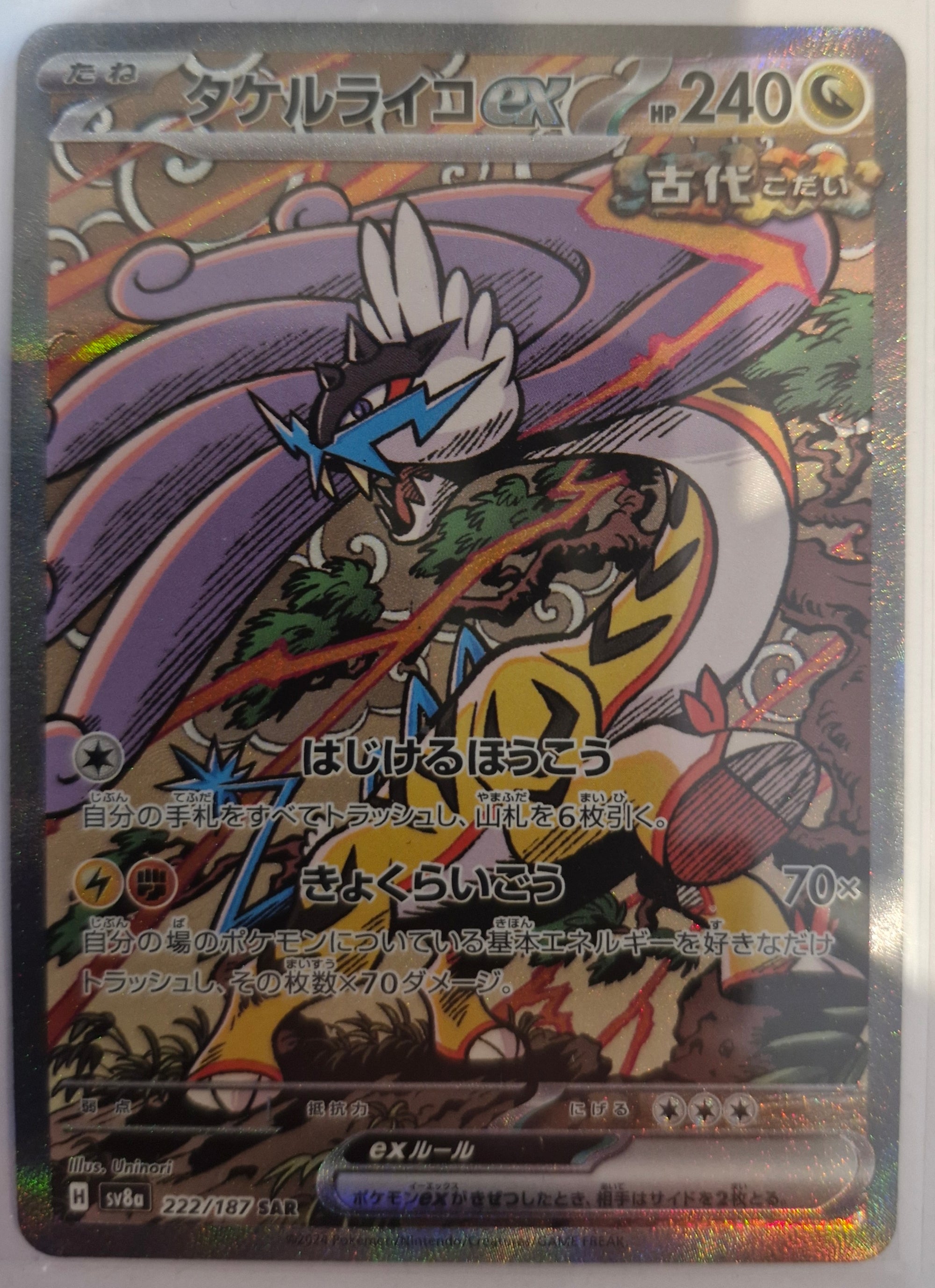 Raging Bolt EX SAR Terastal Festival EX 222/187 Japanese
