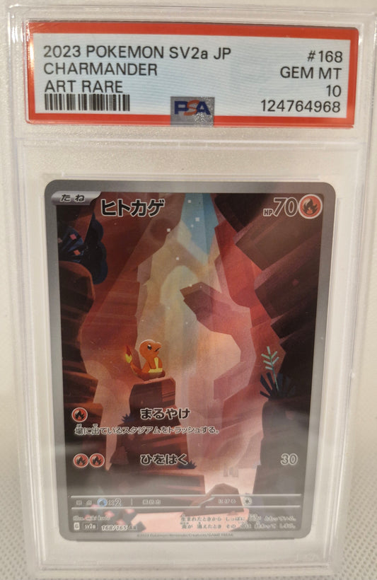 2023 Pokémon SV2A JP Charmander Art Rare            Gem Mint PSA 10